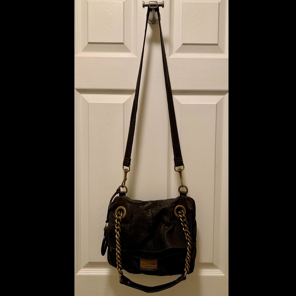 Fossil Crossbody Genuine Leather Bag Black